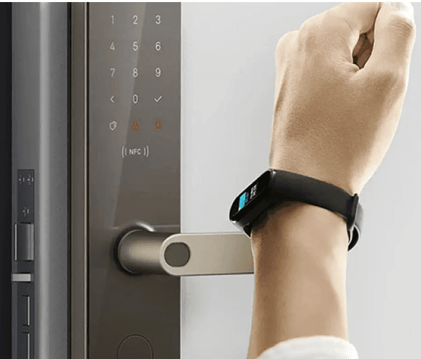 Unlocking a smart door lock with a wearable